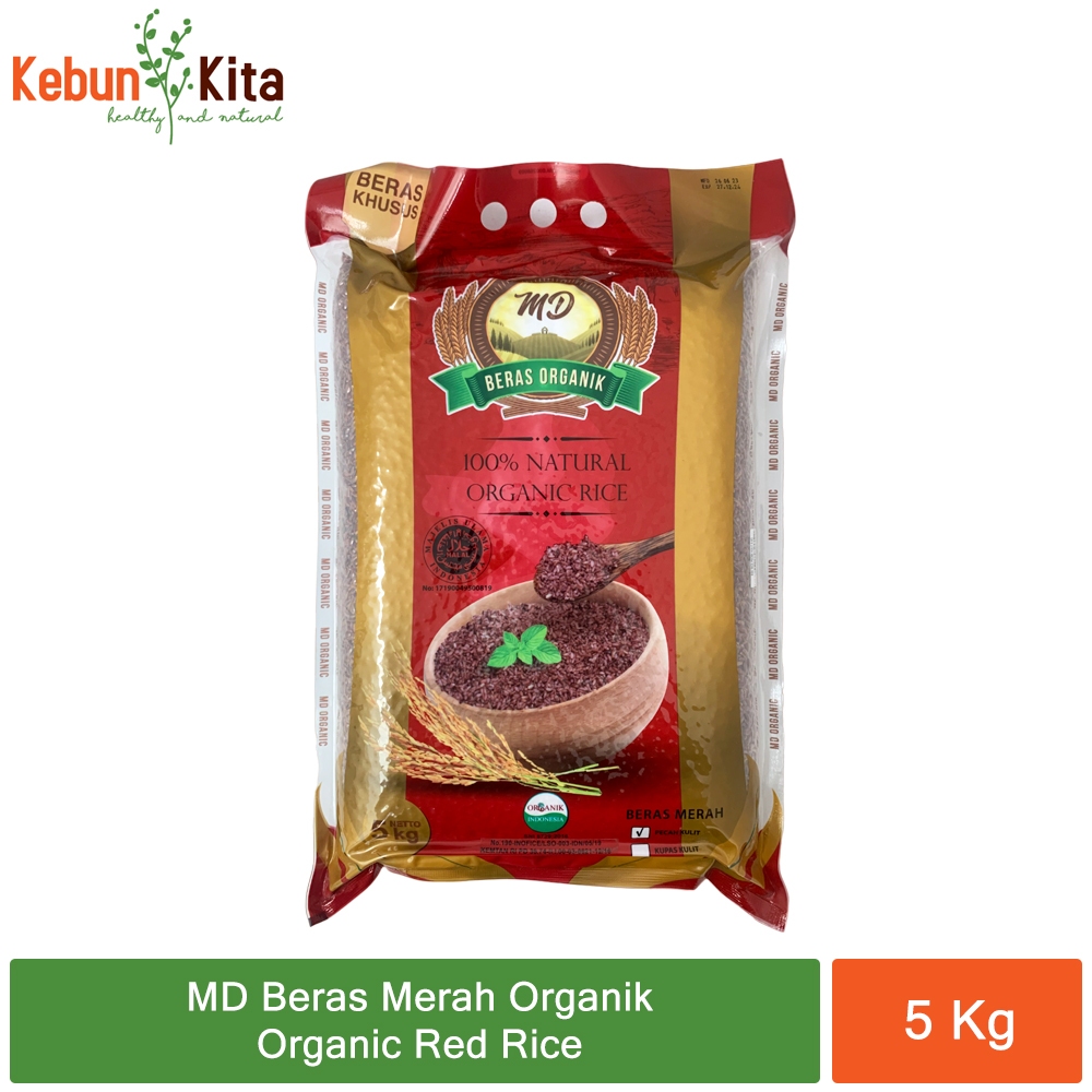 Jual MD Organic Red Rice - Beras Merah Organik 5 Kg | Shopee Indonesia