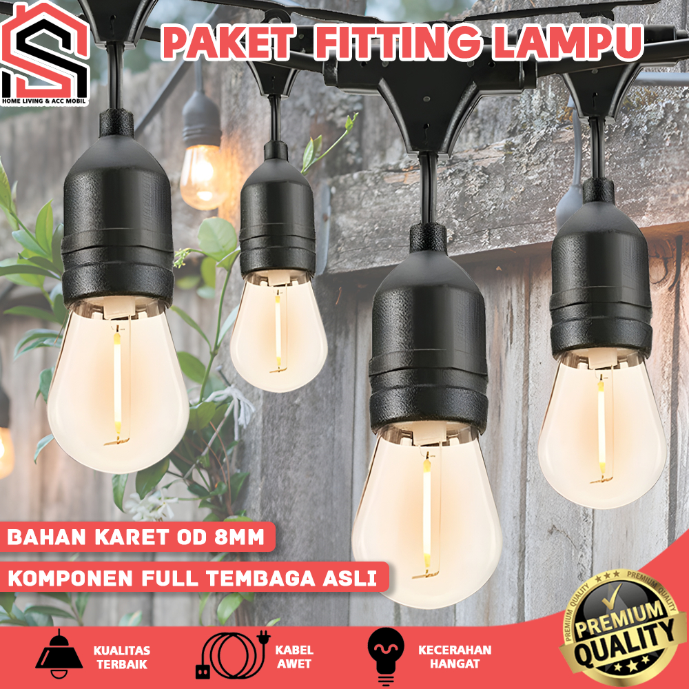 Jual Kabel Fiting / Fitting Gantung Outdoor Dekorasi / Kabel Fitting ...