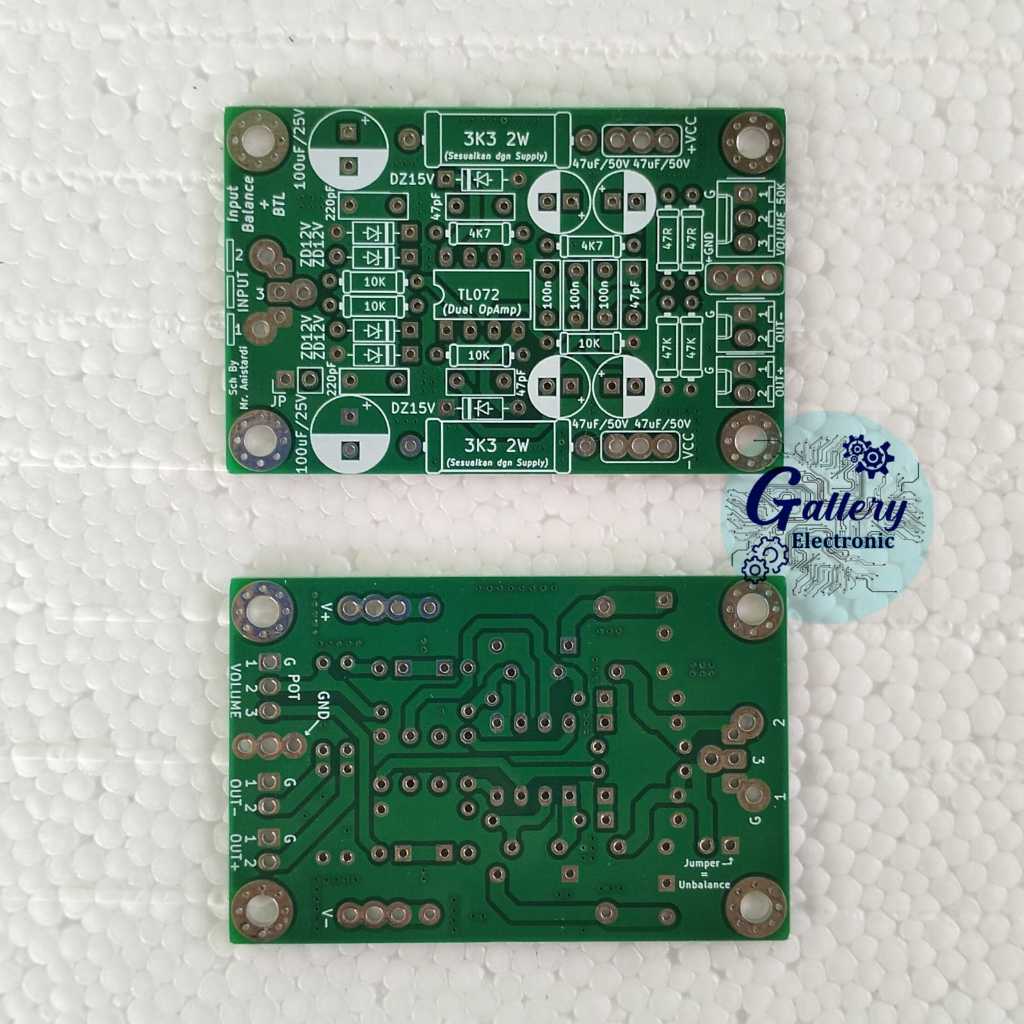 Jual PCB Input Balance Mono + BTL Doubel Layer FR4 Fiberglas | Shopee ...
