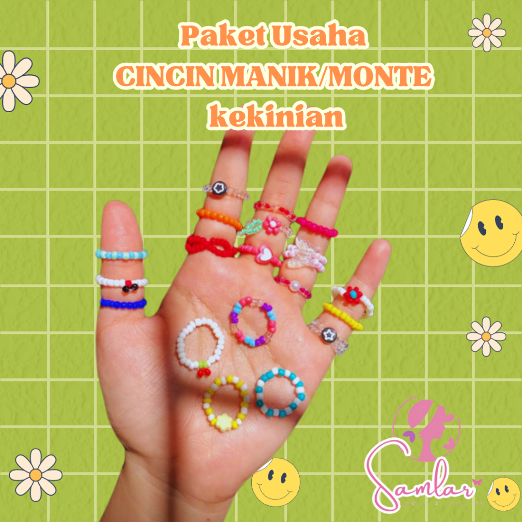 Jual Biji Cincin Korea Manik Lucu Paket Usaha Random Mix Baca Deskripsi Shopee Indonesia