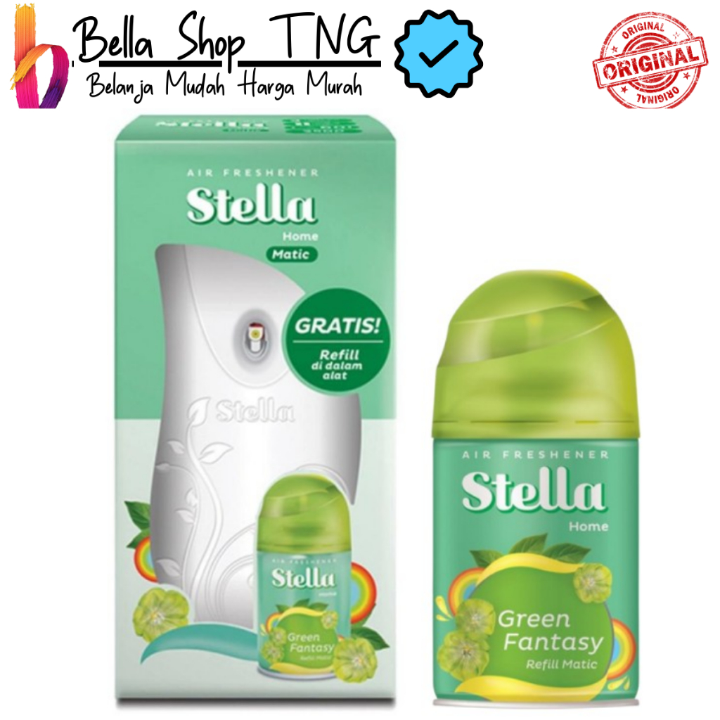 Jual Stella Matic Alat Semprot Pengharum Ruangan Otomatis - Green ...
