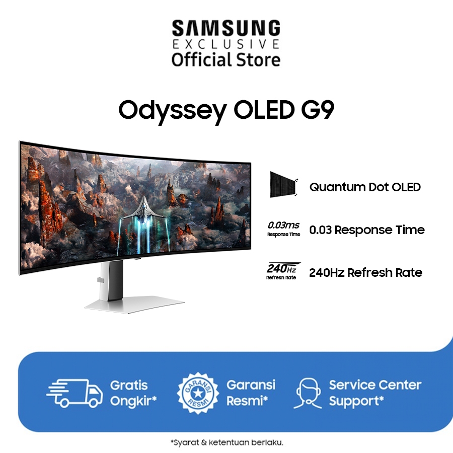 Jual Samsung Odyssey Oled G9 49 G93sc Dual Qhd 240hz Curved Gaming Monitor Shopee Indonesia