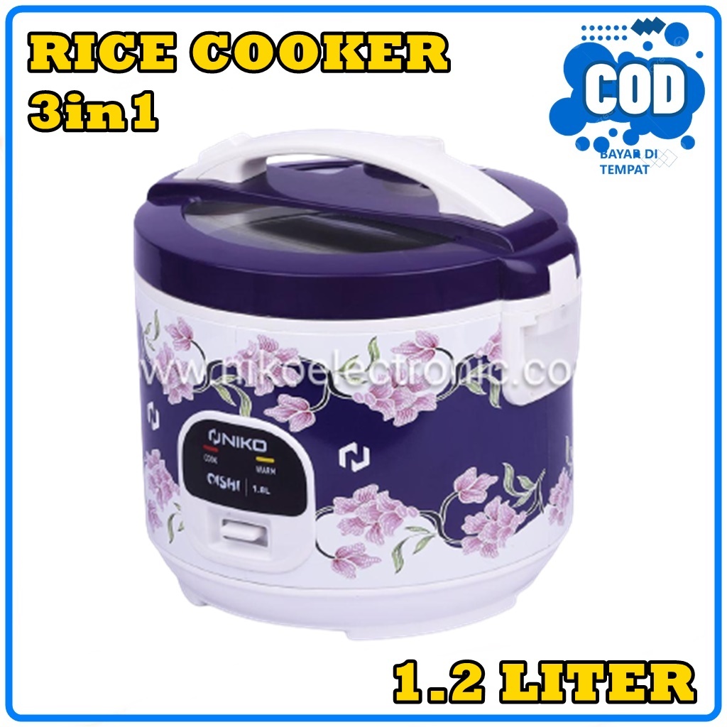 Jual Rice Cooker Niko Oishi kapasitas 1.2 liter MODEL BATIK Shopee Indonesia