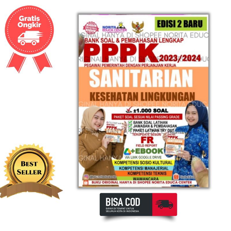 Jual Buku Bank Soal Dan Pembahasan Pppk Sanitarian Kesehatan Lingkungan