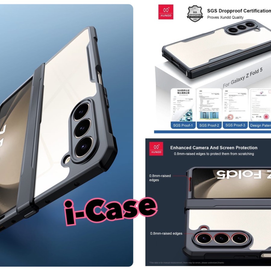 Jual Xundd Case Samsung Galaxy Z Fold 3 / 4 / 5 / 6 5G Hinge Protection ...