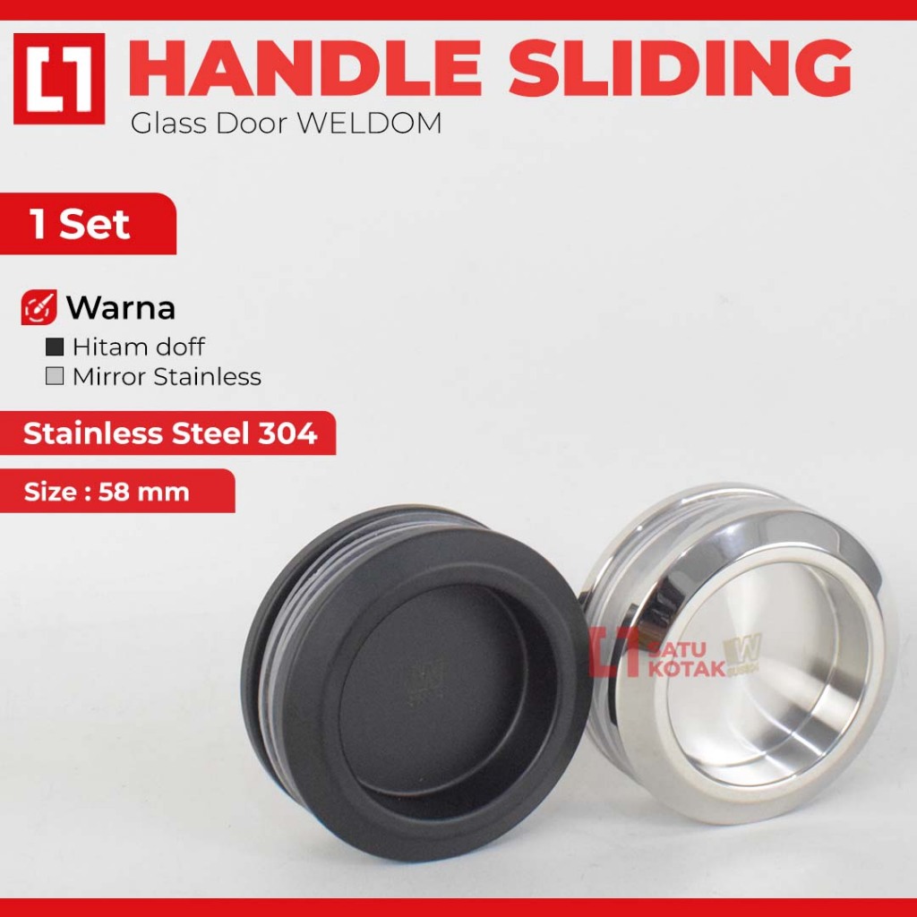Jual Handle Ring Flush Bulat Sliding Glass Door Pintu Kaca SUS304 ...