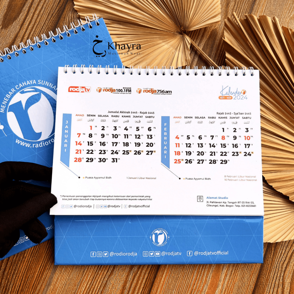 Jual Ready Kalender Meja Rodja 2024 Kalender Hijriyah Kalender Puasa Sunnah Kalender 