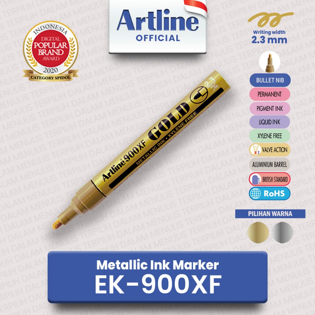 ARTLINE Spidol Metallic Ink Marker EK-900XF