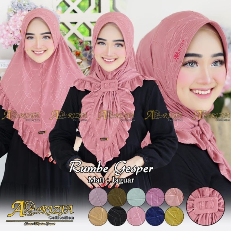 Jual Jilbab Instan Simple Rumbe Gesper Ori Arrizfa | Shopee Indonesia