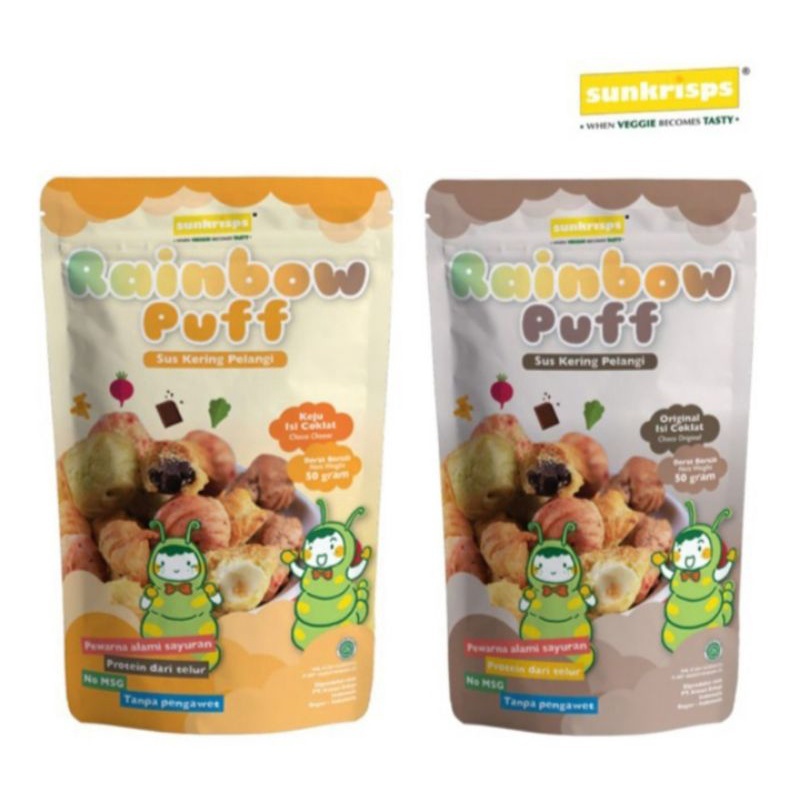 Jual Sunkrisps Rainbow Stick 25g / Puff 50gr / Sunkrips Cheese Stick ...