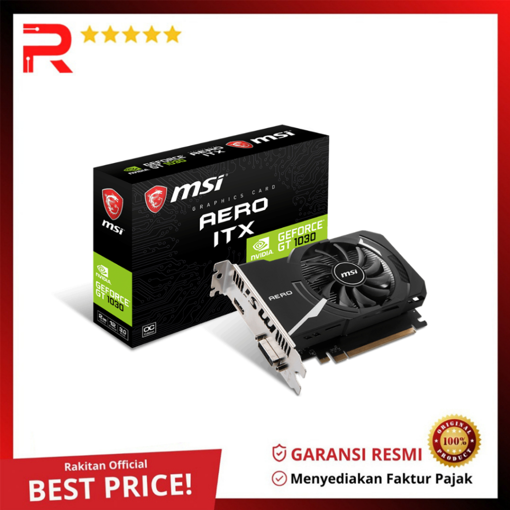 Jual MSI GeForce GT 1030 2GB DDR4 - AERO ITX 2GD4 OC VGA MSI GT1030 MSI ...