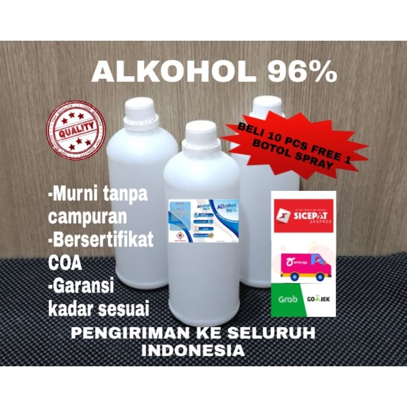Jual Alkohol 96 1 liter/Alcohol 96 1 liter/Sterilisasi Shopee Indonesia