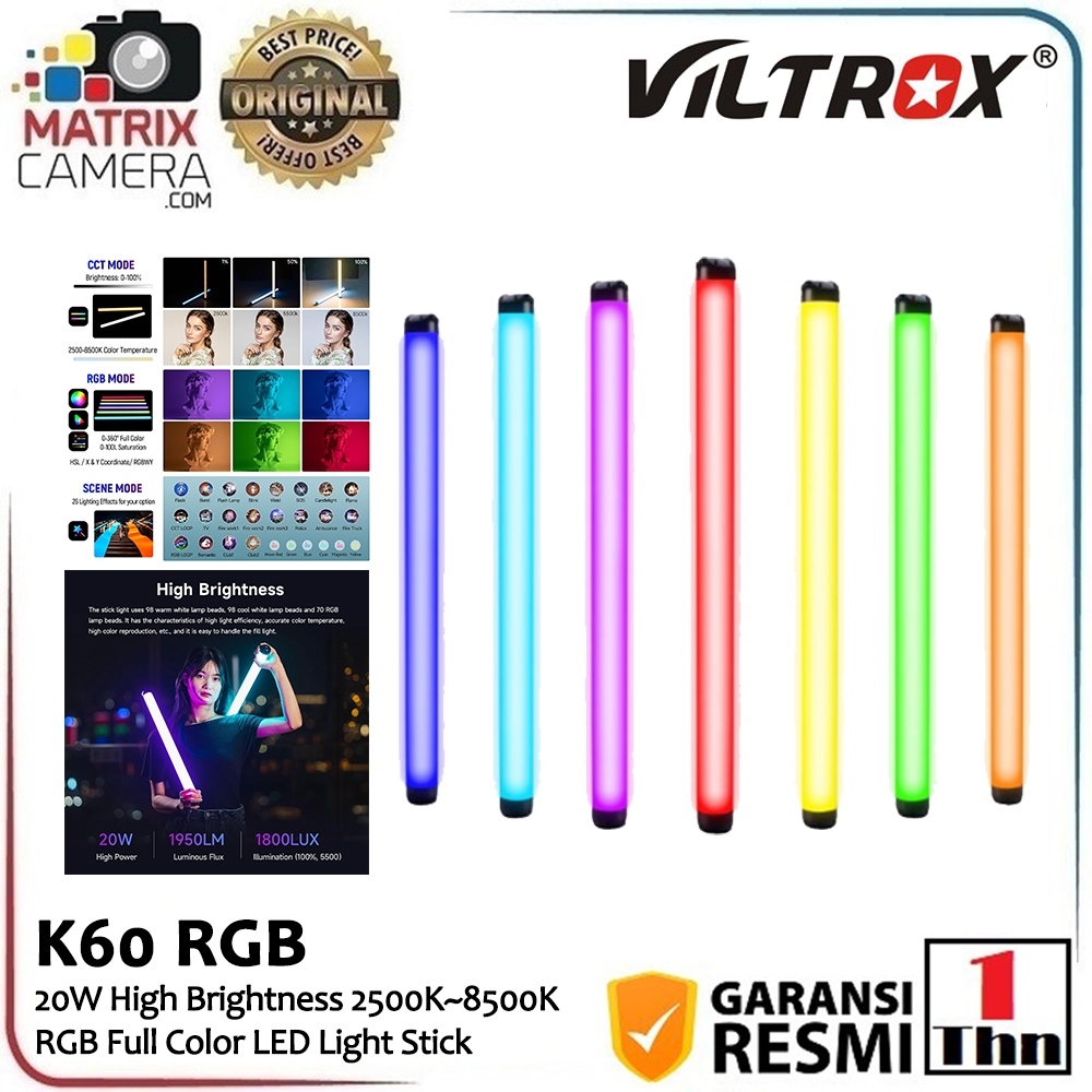 Jual Viltrox K60 RGB Full Color LED Light Stick | Shopee Indonesia