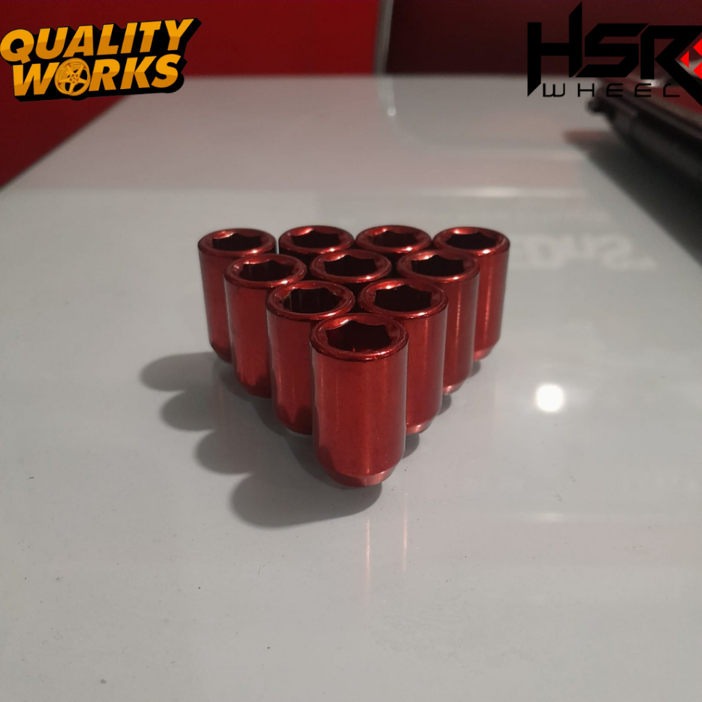 Jual Mur roda variasi seneka warna merah pnp ukuran drat 1.25-1.5 ...