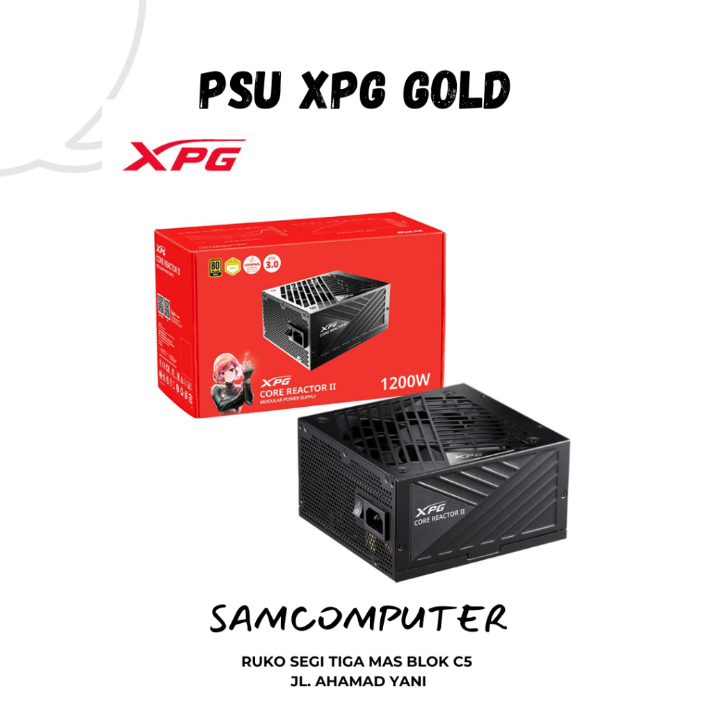 Jual Power Supply XPG Core Reactor II 1200 Watt Gold Full Modular