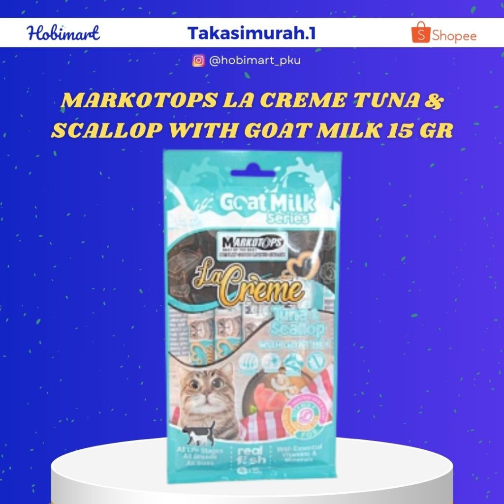 Jual Markotops La Creme Tuna Scallop With Goat Milk Gr Shopee Indonesia