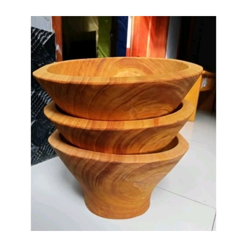 Jual Lulumpang,dulang kayu nangka ukuran besar free cutil kayu | Shopee ...