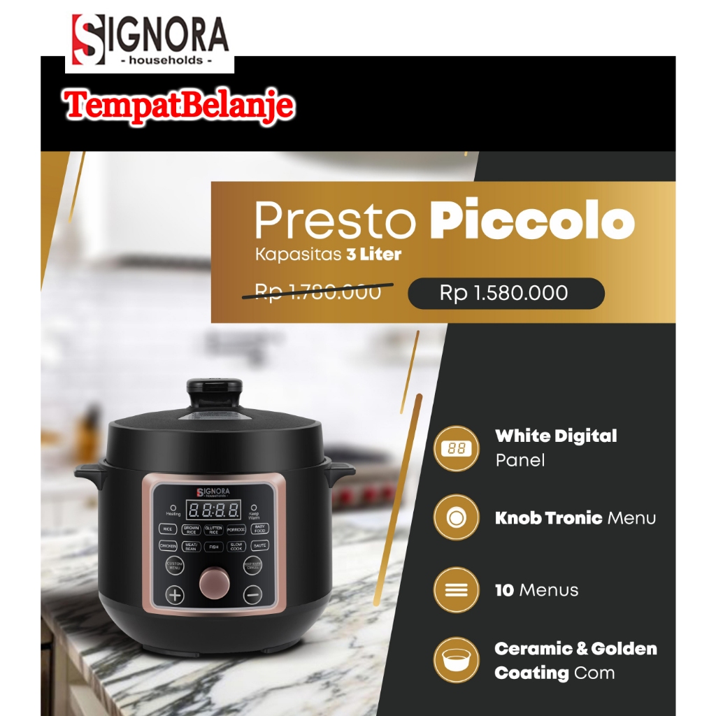 Jual PRESTO PICCOLO SIGNORA 3 liter Mini | Shopee Indonesia