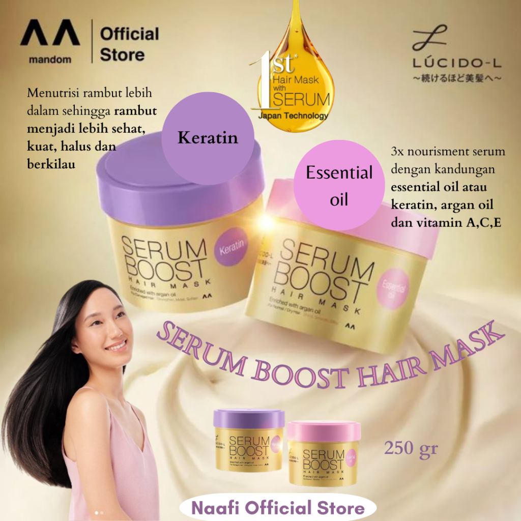 Jual LUCIDO-L Serum Boost Hair Mask | 1st Hair Mask with Serum | Masker ...