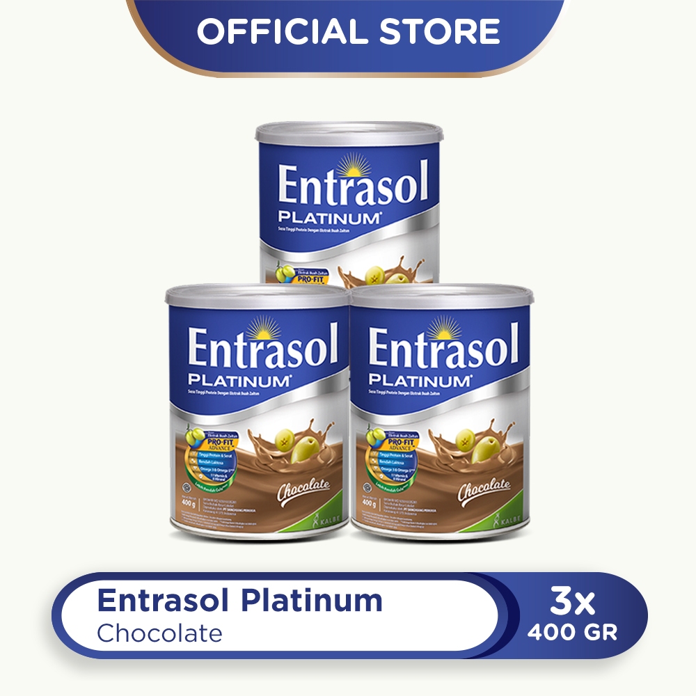 Jual TRIPLE PACK: ENTRASOL PLATINUM CHOCOLATE 400G - 3 PCS | Shopee ...