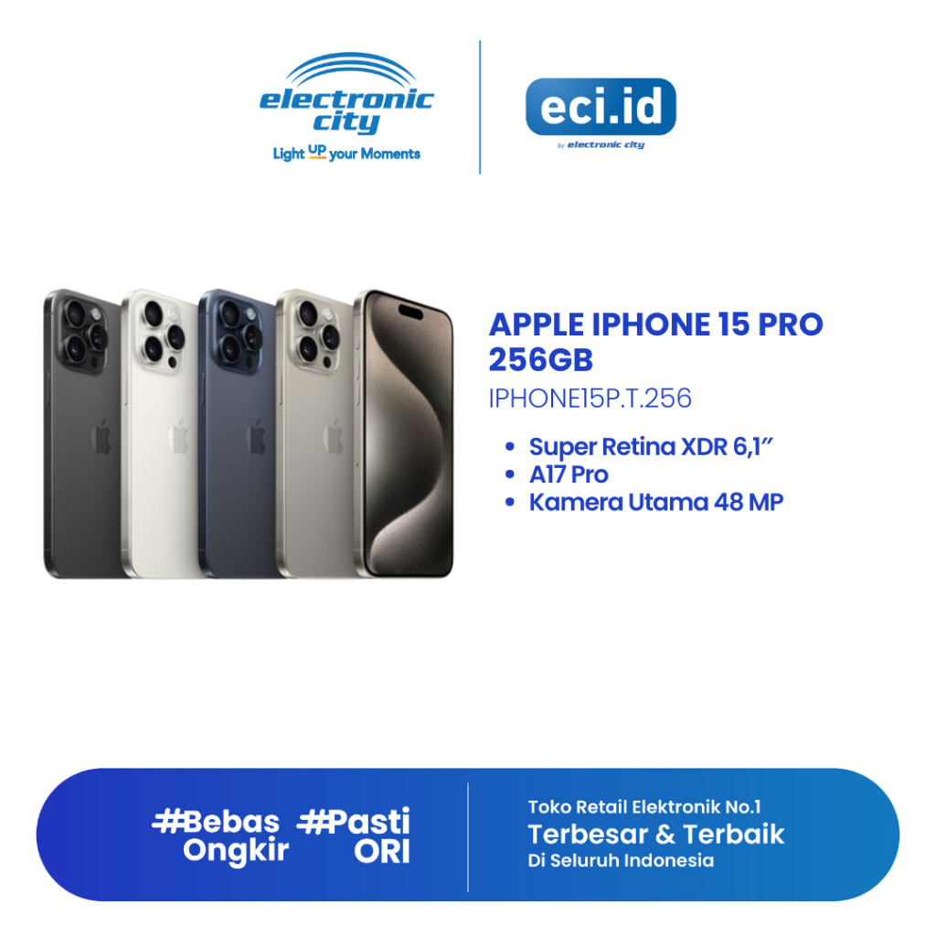 Jual Apple iPhone 15 Pro 256 / 8 GB | Shopee Indonesia