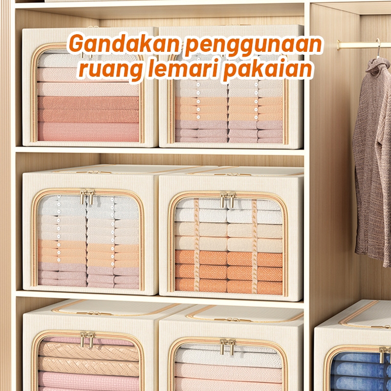 Jual Storage Box Lipat Kotak Penyimpanan Organizer Box Baju Container ...