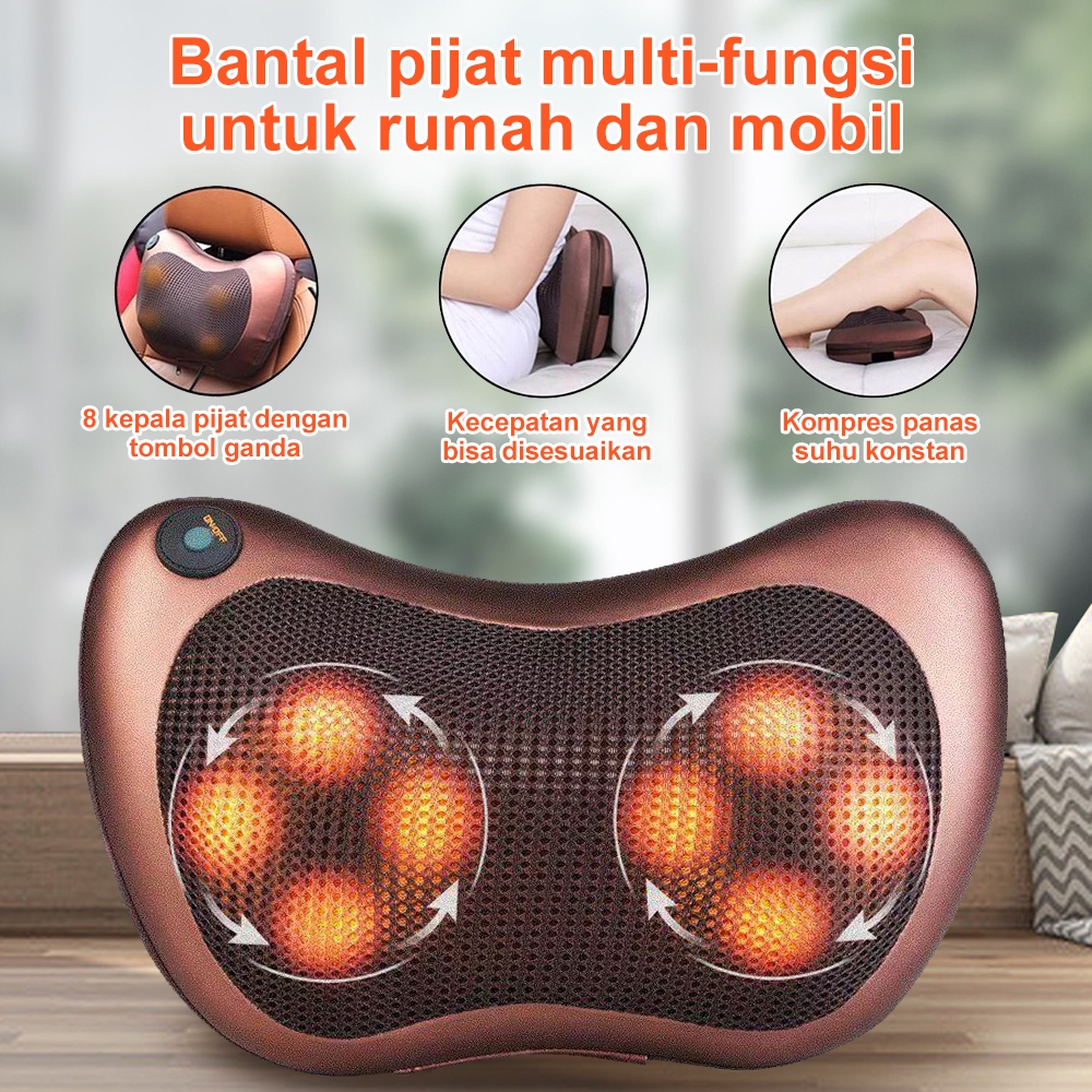 Jual A l a t Bantal Pijat Rumah Dan Mobil Shiatsu Leher BANTAL MASSAGE