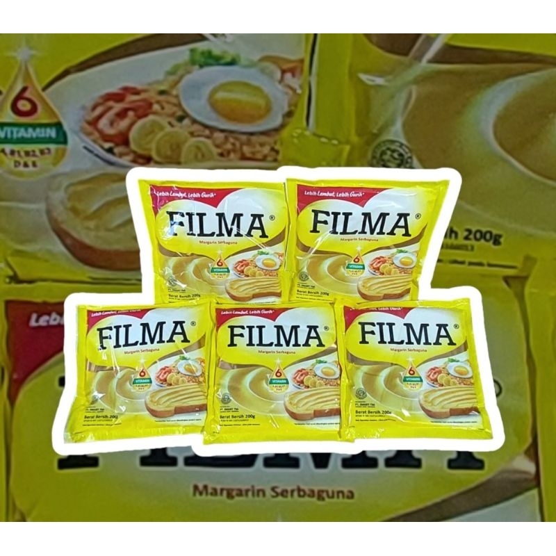 Jual Filma Margarin 200 gram 1 dus/karton isi 60 pcs exp maret 2025 ...