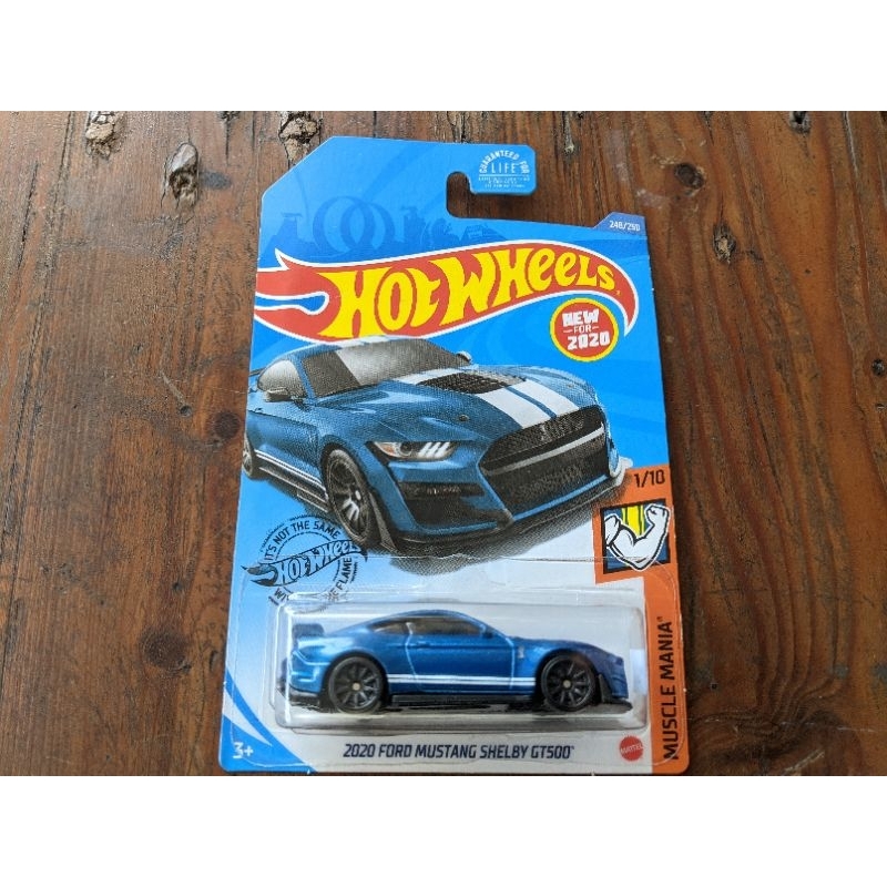 Hot Wheels 2020 Ford Mustang Shelby GT500， [Blue] 248/25 Muscle