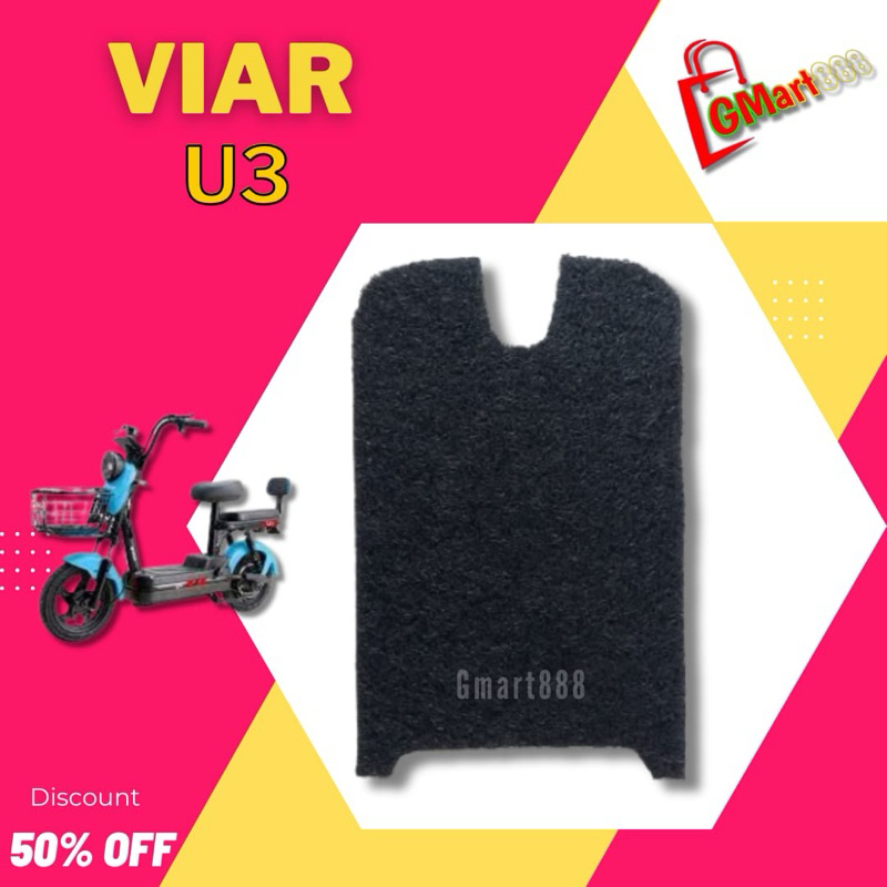 Jual karpet Sepeda motor Listrik alas kaki pelindung aki VIAR U3 kaper
