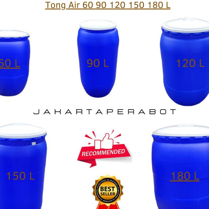 Jual Promo!! GREEN LEAF - Tong / Gentong Air 60 90 120 150 180 Liter ...