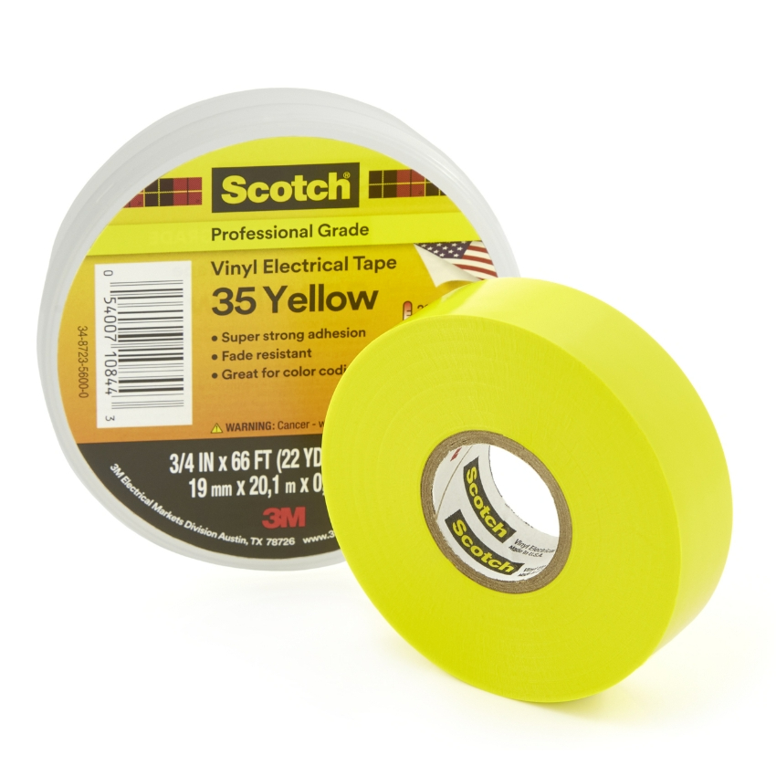 Jual ORIGINAL 3M Isolasi Scotch 35 Vinyl Electrical Tape KUNING