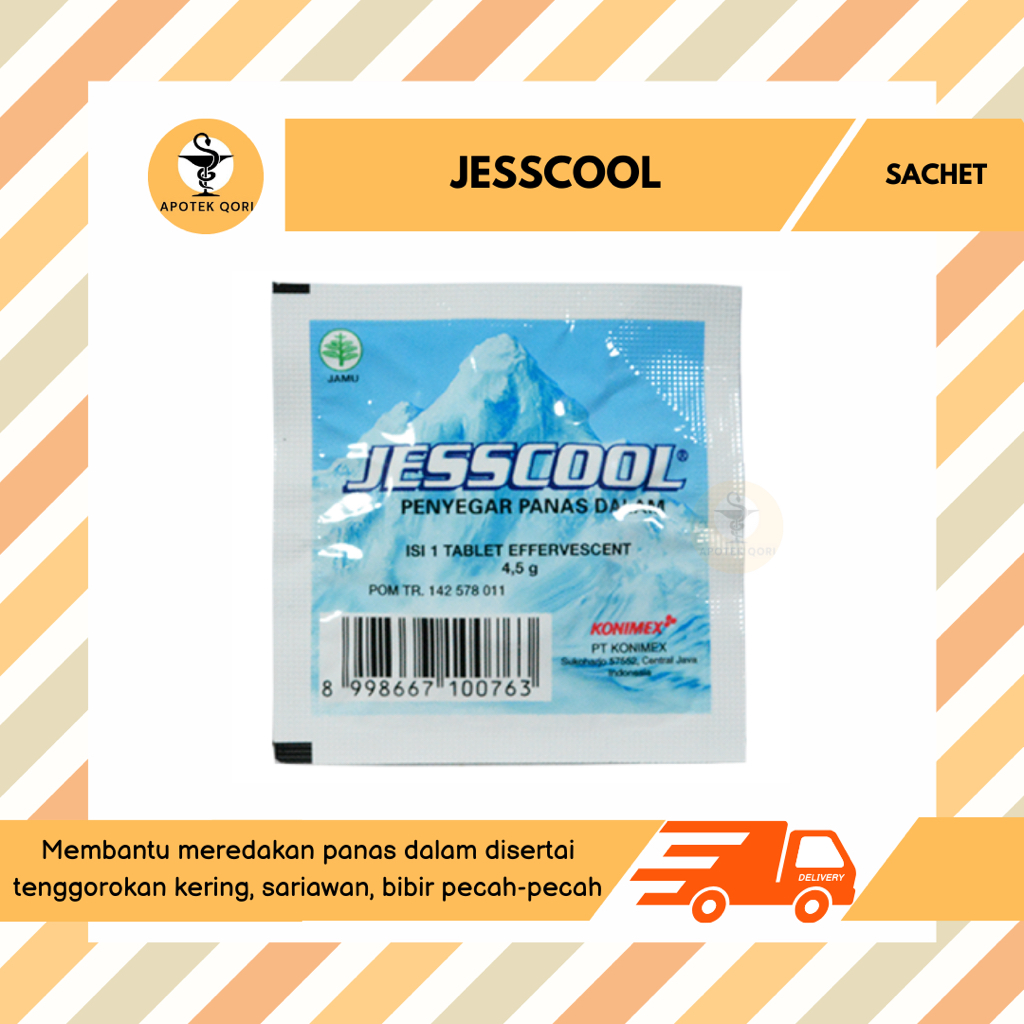 Jual JESSCOOL SACHET/TABLET EFFERVESCENT/PANAS DALAM/TENGGOROKAN KERING ...