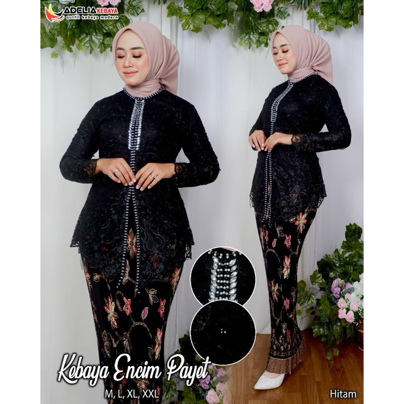 Jual Setelan Kebaya Modern Encim Payet - Kebaya Busui - Kebaya Wisuda ...