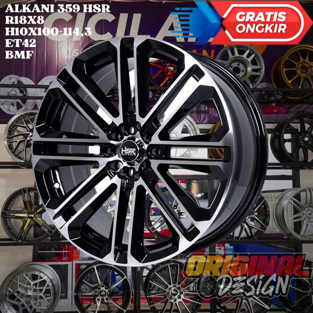 Jual Velg Pelek Mobil Ring 18 HSR ALKANI R18 XPANDER ALPHARD ALMAZ ...