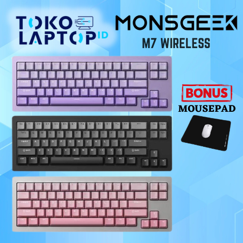 Jual Monsgeek M7W / M7 WirelessMechanical Keyboard Aluminium 65% ...