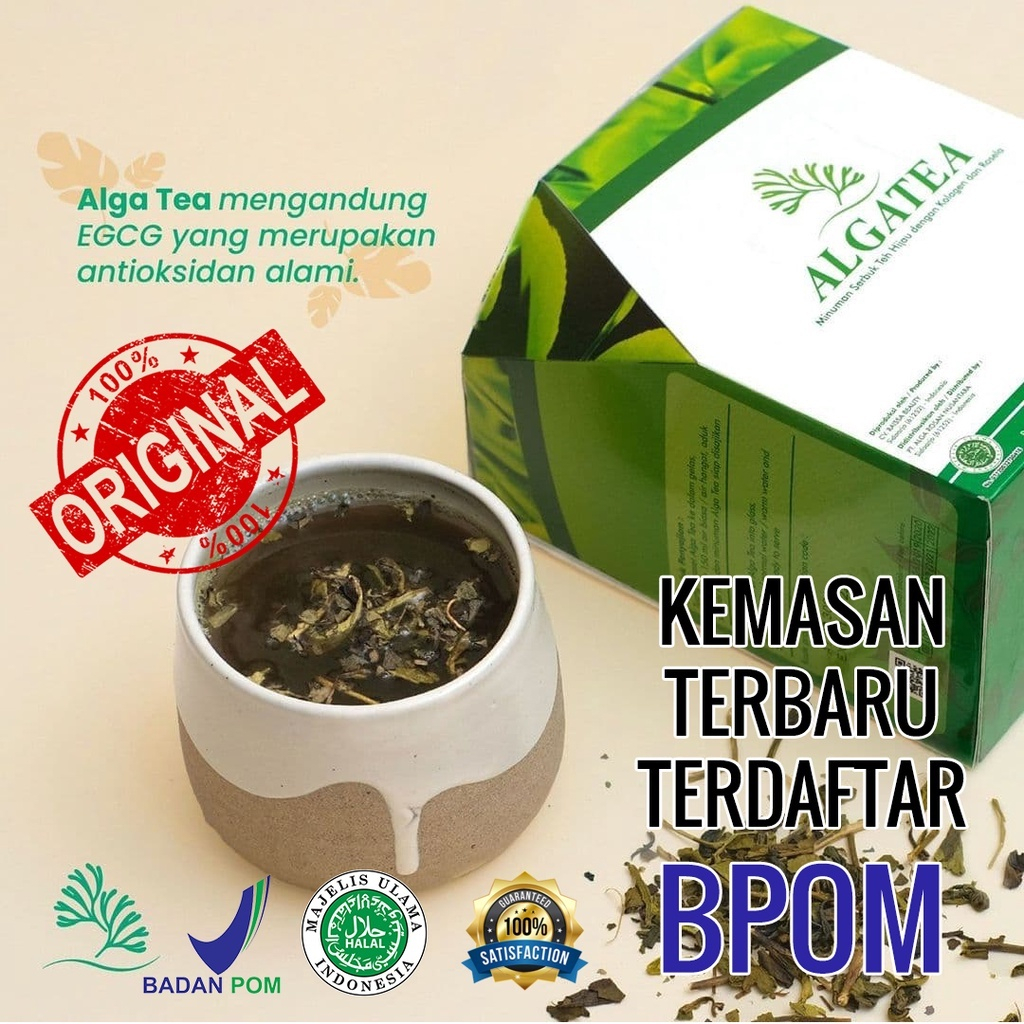 Jual ALGA TEA Kemasan Ekonomis Isi 60 Sachet Minuman Obat Herbal Untuk