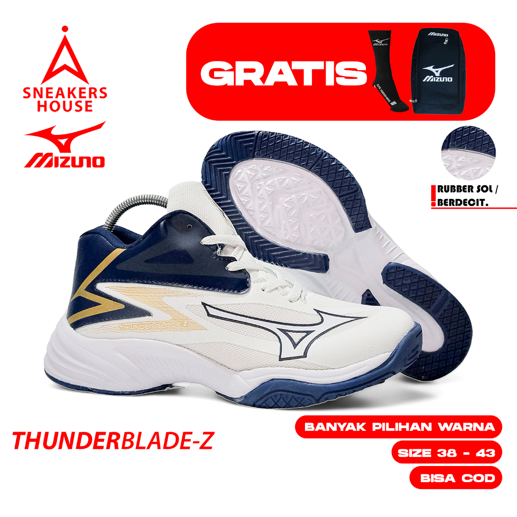 Sepatu Voli Mizuno Thunder Blade Z Sepatu Pria Wanita Sepatu Olahraga Voli  Badminton Tenis Sepatu Santai Sepatu Running