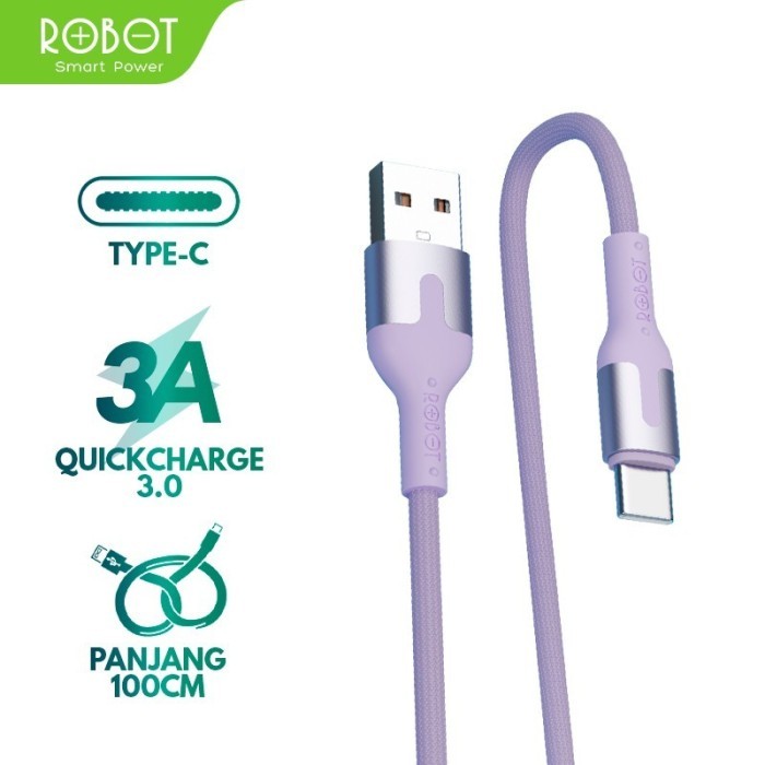 Jual GARANSI 1 TAHUN KABEL DATA ROBOT RSC100 RFC100 TYPE C QUICK CHARGE ...