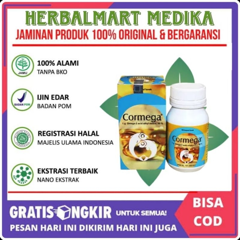 Jual Cormega Botol 30 Kapsul - Cormega 30 Kapsul Asli Original Suplemen