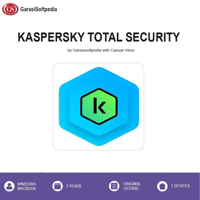 Jual Antivirus Kaspersky Total Security 2 Tahun Original License