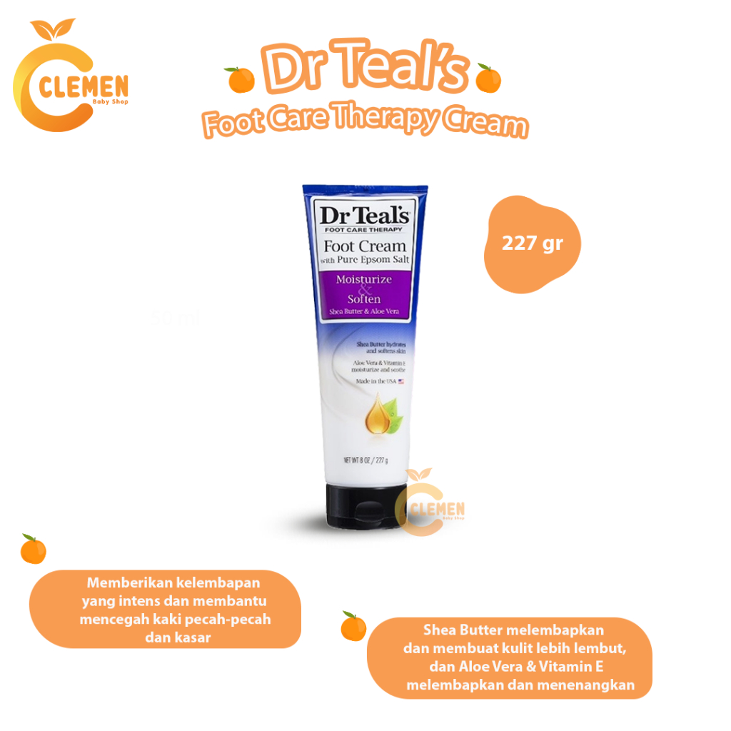 Jual Dr Teal's Foot Cream 227gr (Krim Untuk Melembapkan Kulit Kaki