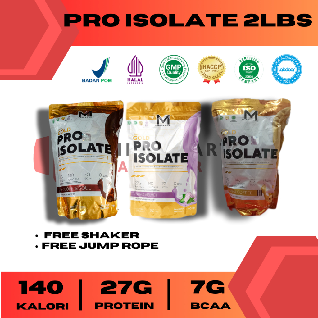 Jual MUSCLE FIRST PRO ISOLATE 2 LBS / 900 GRAM HALAL, LABDOOR, BPOM
