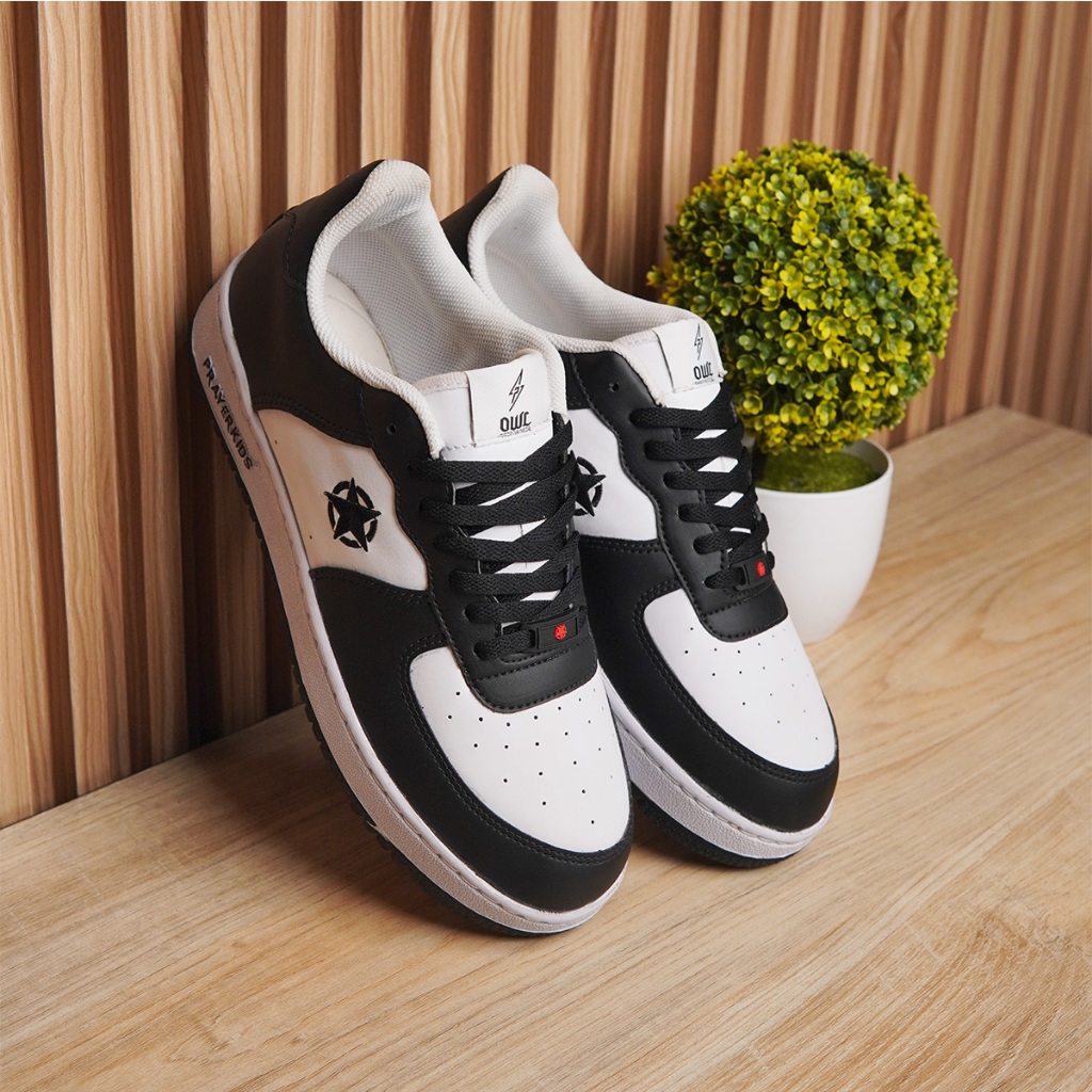 Jual Prayerkids OWL Series Panda Black White Sepatu Sneakers Pria ...