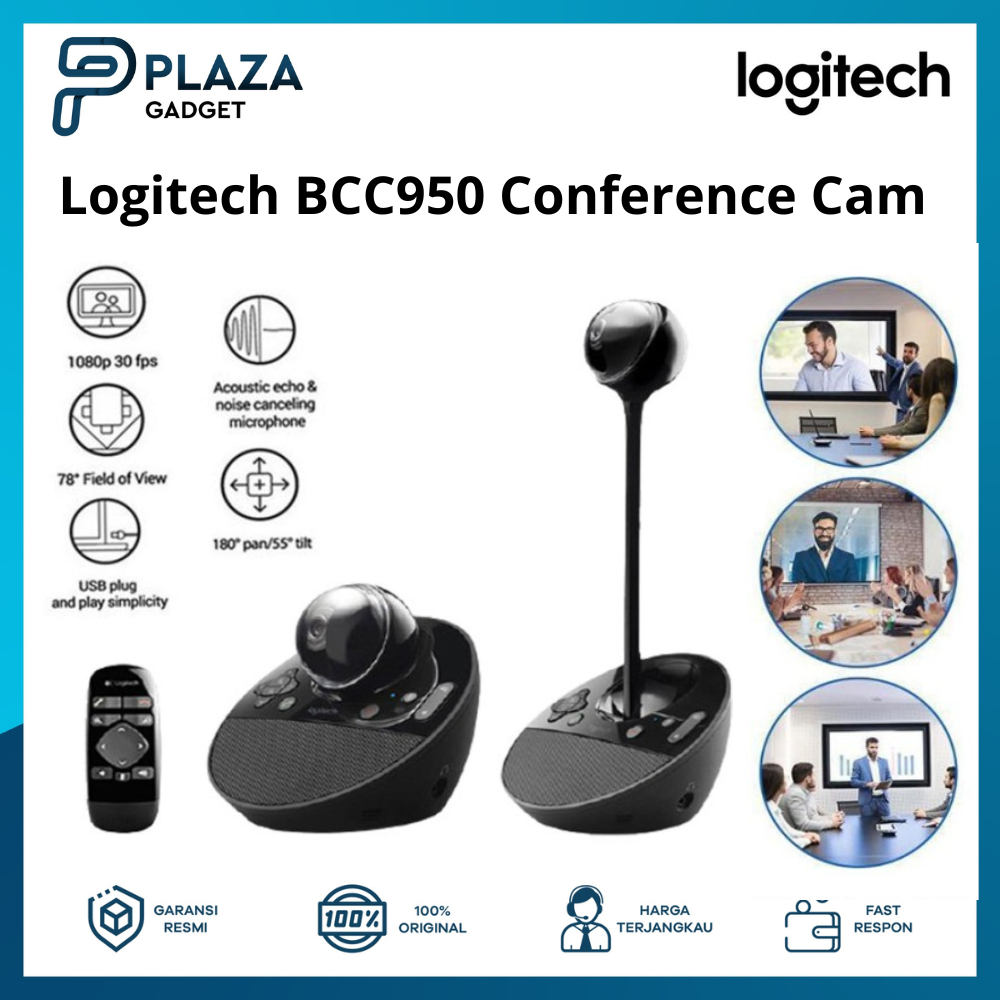 Jual Webcam Logitech BCC950 Conference Cam Camera - Garansi Resmi 1 ...