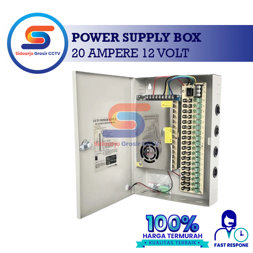 Jual Panel Box Power Supply Box 20 Ampere 12 Volt murah | Shopee Indonesia