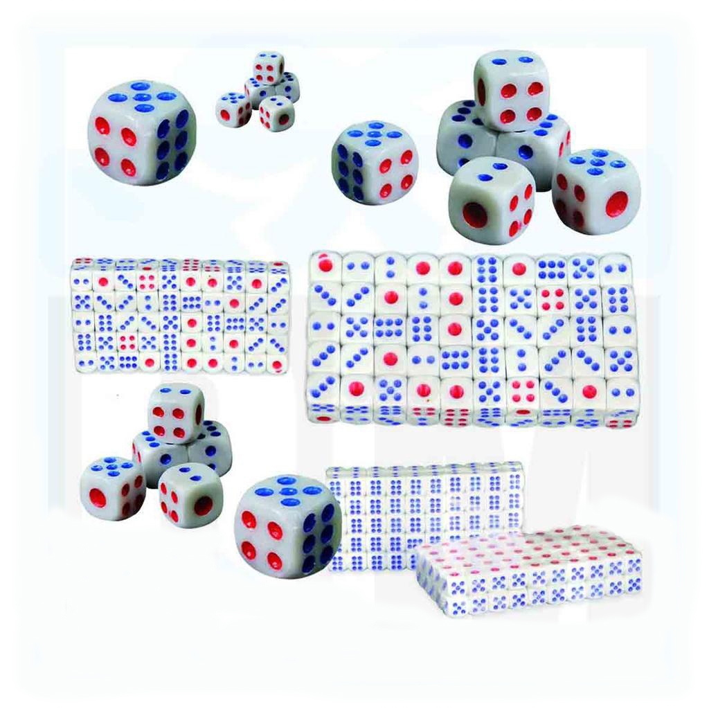 Jual 100 Pcs Kualitas Tinggi Dadu Plastik Dice Berbagai Ukuran Dadu ...
