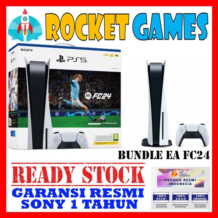 Jual CONSOLE PS5 SONY Playstation 5 Console BUNDLE FC24 DISC VERSION