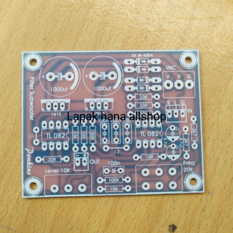 Jual PCB low filter subwoofer LPF plus Frekwensi gain PSU Shopee Indonesia