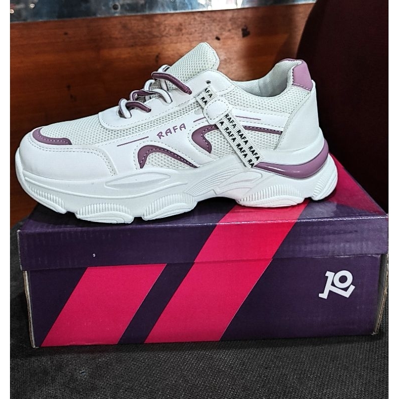 Jual Sepatu Rafa wanita warna putih Sneakers wanita Rafa Original Rafa ...
